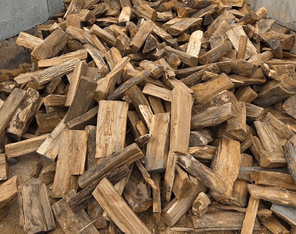 D.P. Tree Service is loading premium firewood for residential delivery